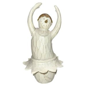 Flurryville collection Charming cream colored Ceramic Ballerina Figurine